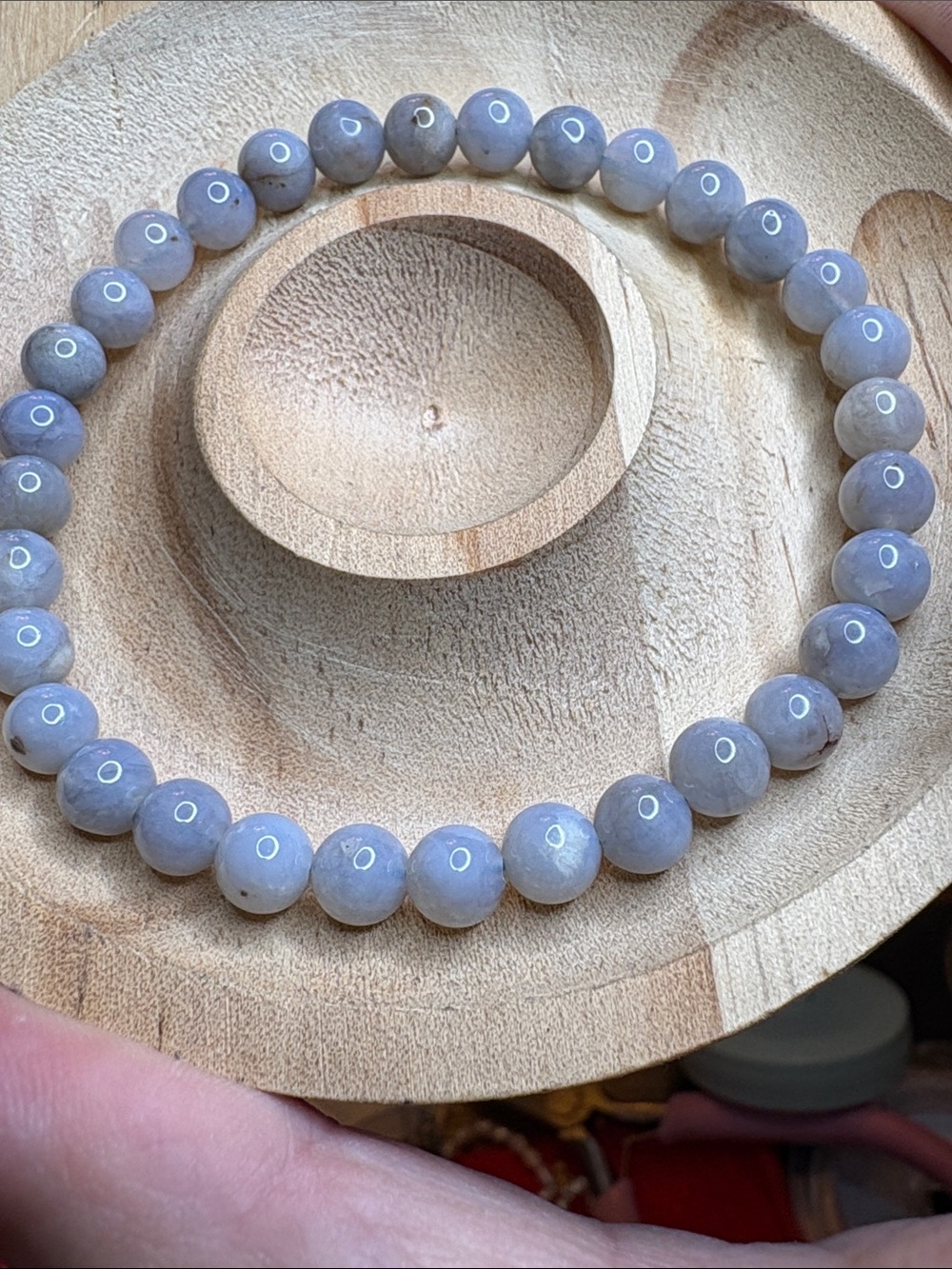 AAA Madagascar Blue Rose Quartz bracelet